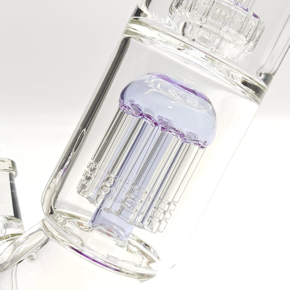6 Arm Tree Percolator in the Fortune Thick Double-Disk Perc Beaker Bong 