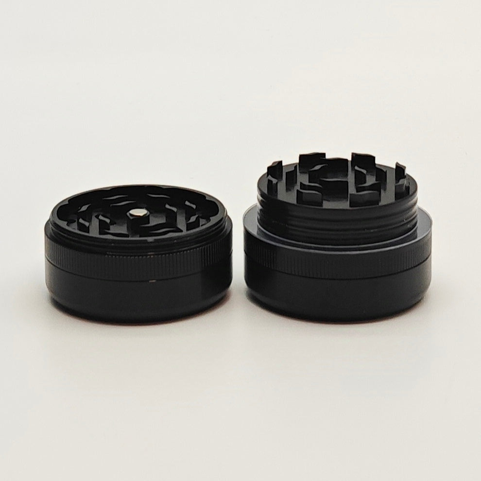 6 Piece Black Metal Herb Grinder from Fortune