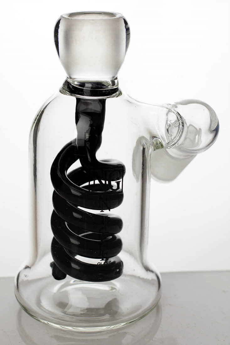 Black Double-Coil Diffuser Ash Catcher from Nice Glass