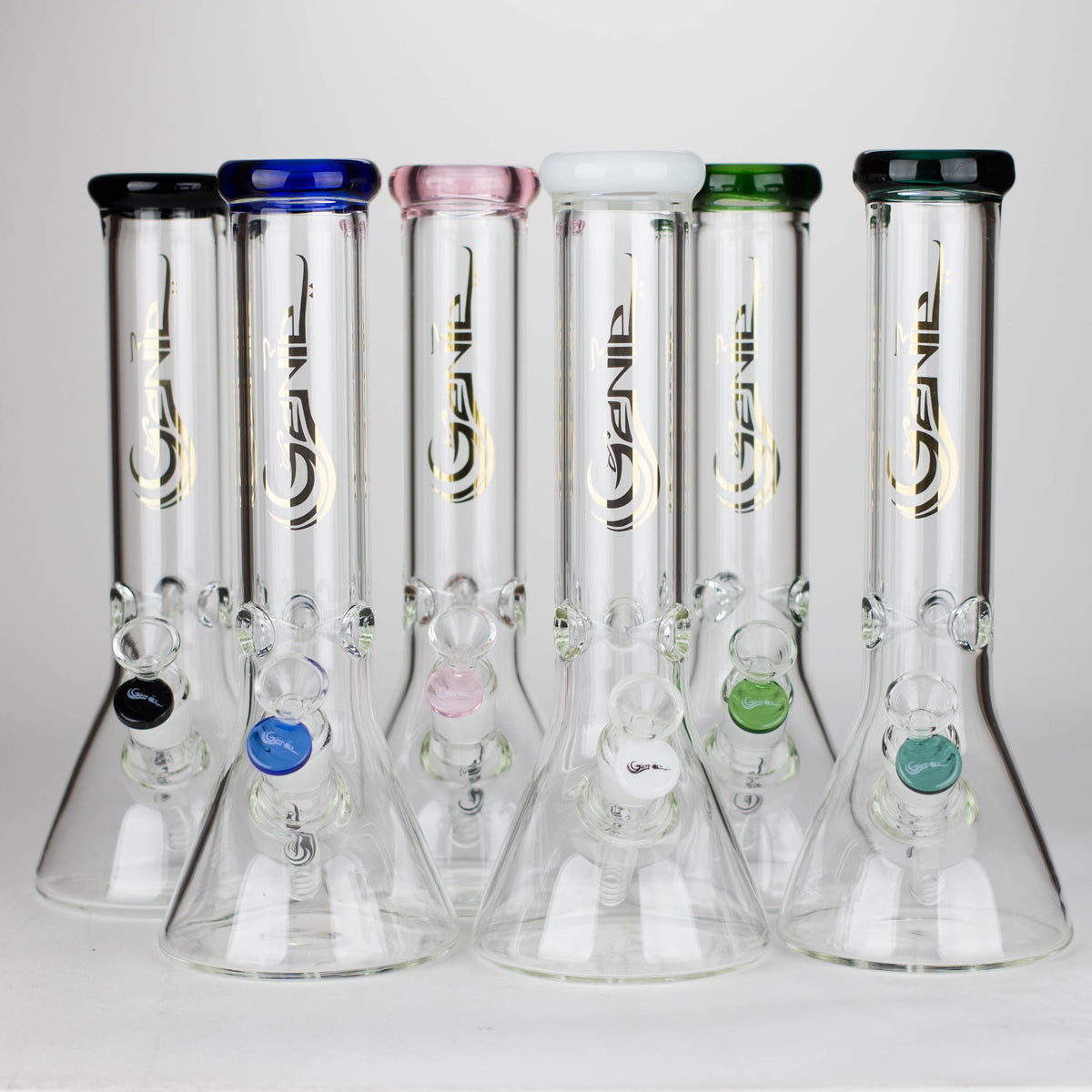 Six Genie 12" Classic Beaker Bongs