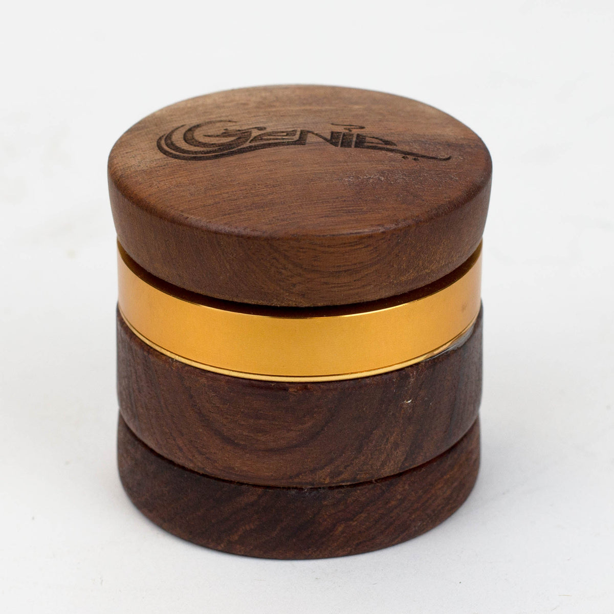 Genie 4 Part Wooden Grinder For Weed