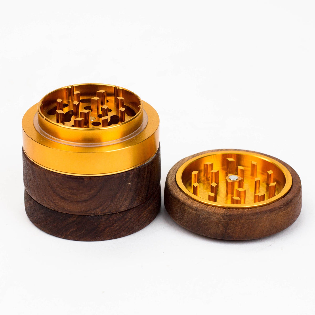 Genie 4-Part Wooden Grinder in Two Pieces