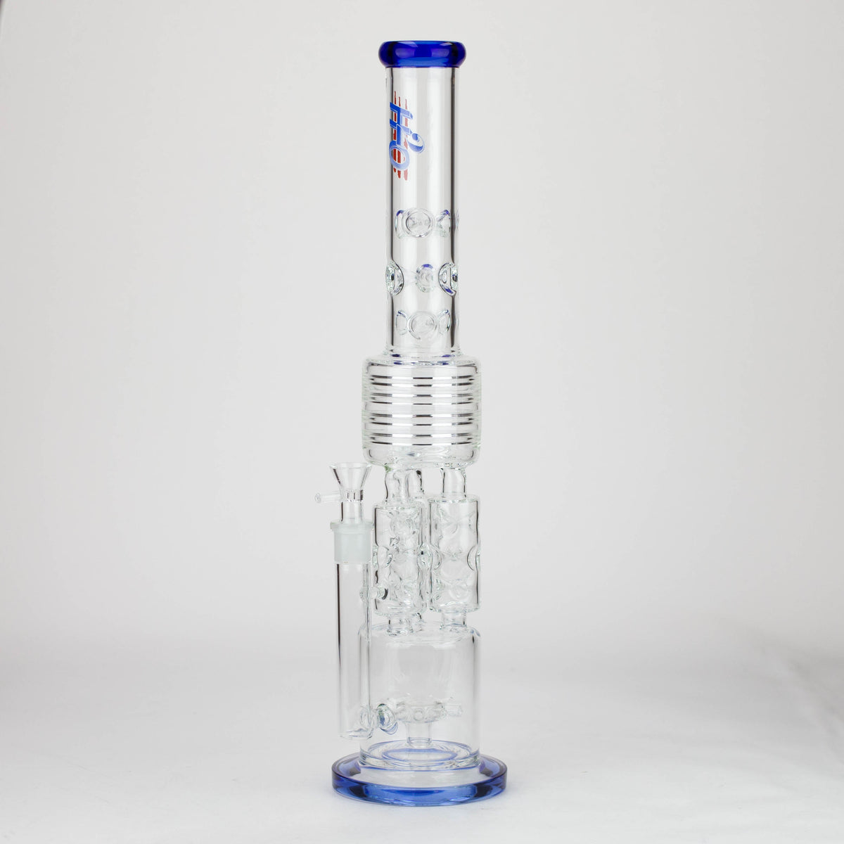 Side View of the 21 inch H2O Straight Tube Percolator Bong 