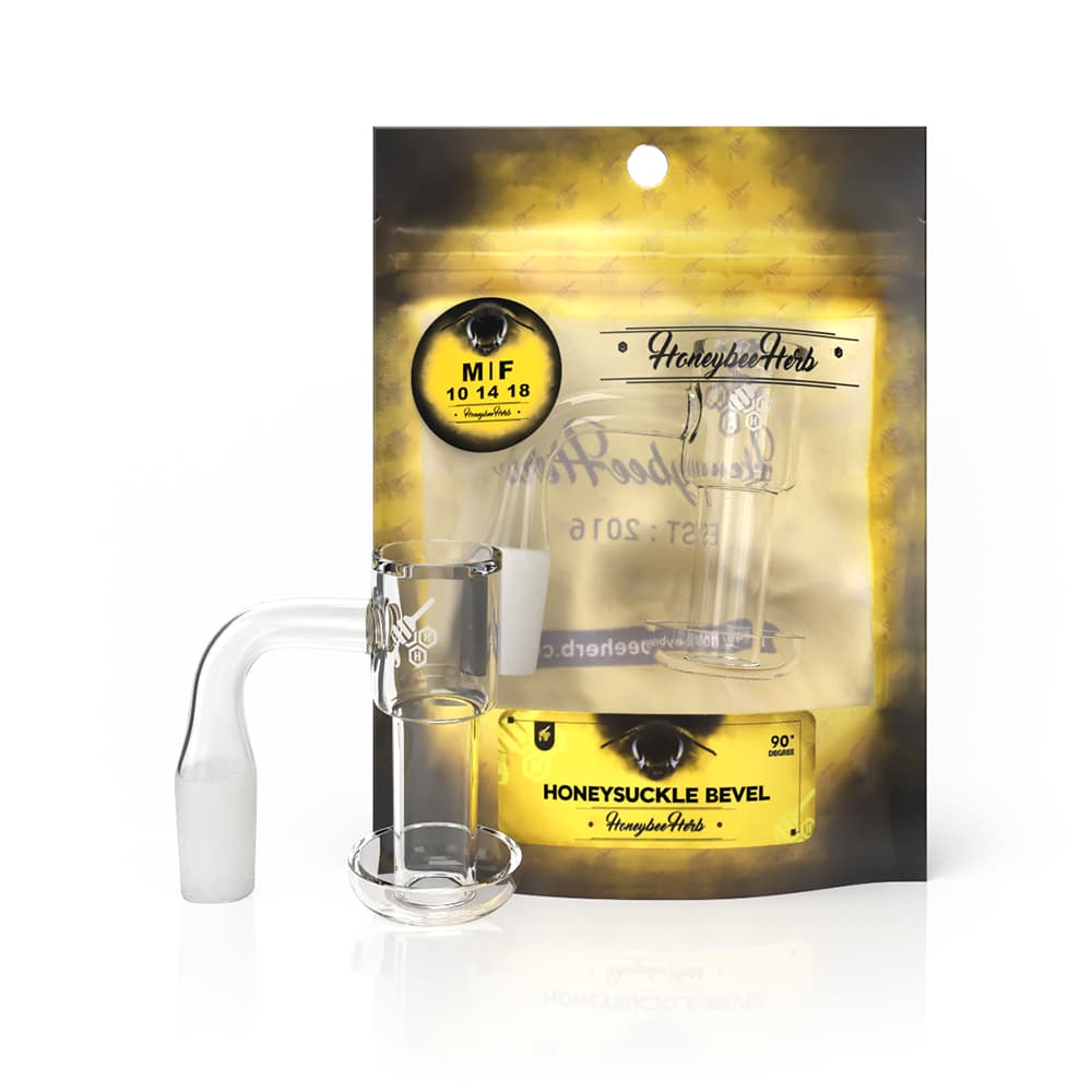 Honeybee Herb - Honeysuckle Bevel 14 mm Quartz Banger For Dab Rig