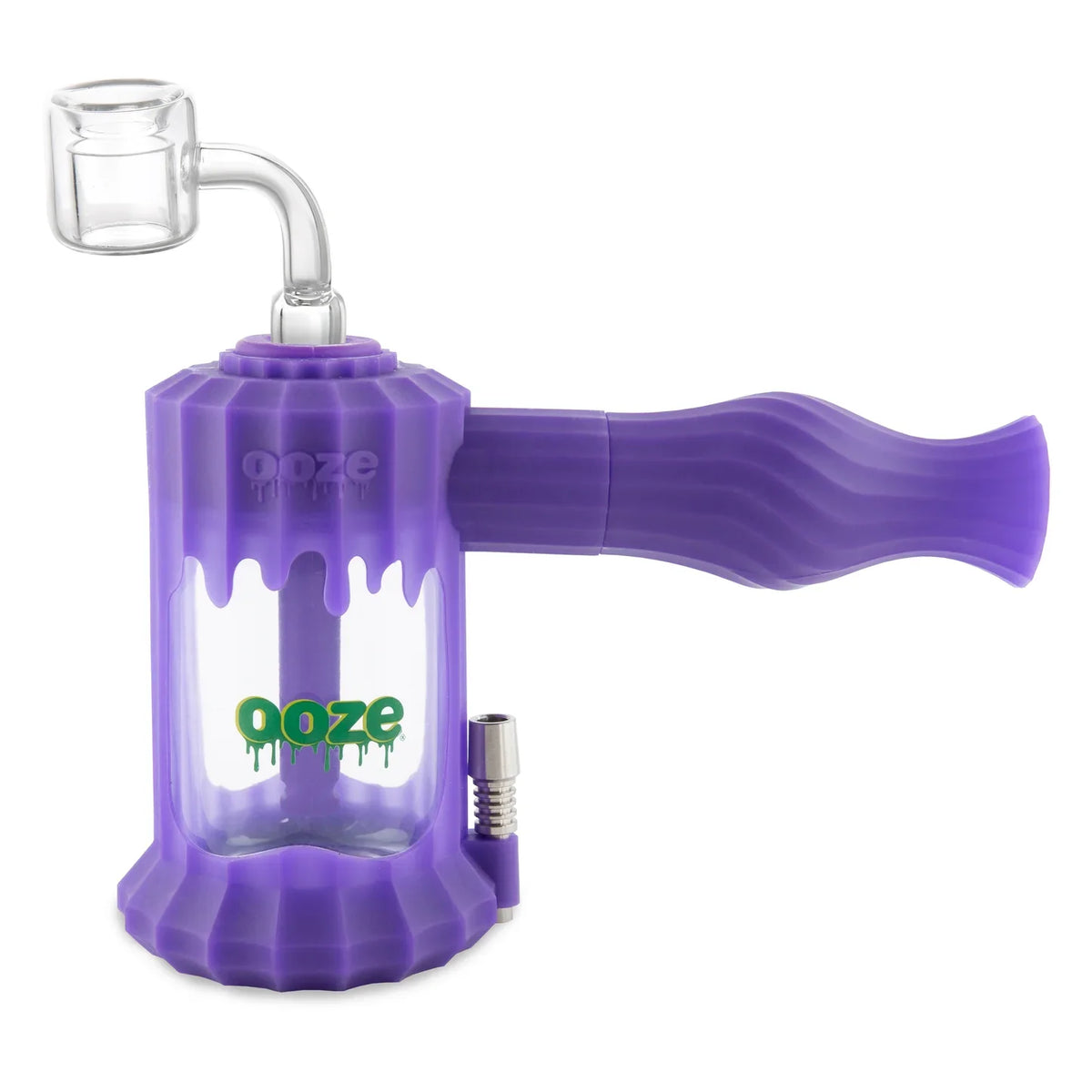 Ooze | Clobb – Silicone Dab Rig Hybrid with Quartz Banger