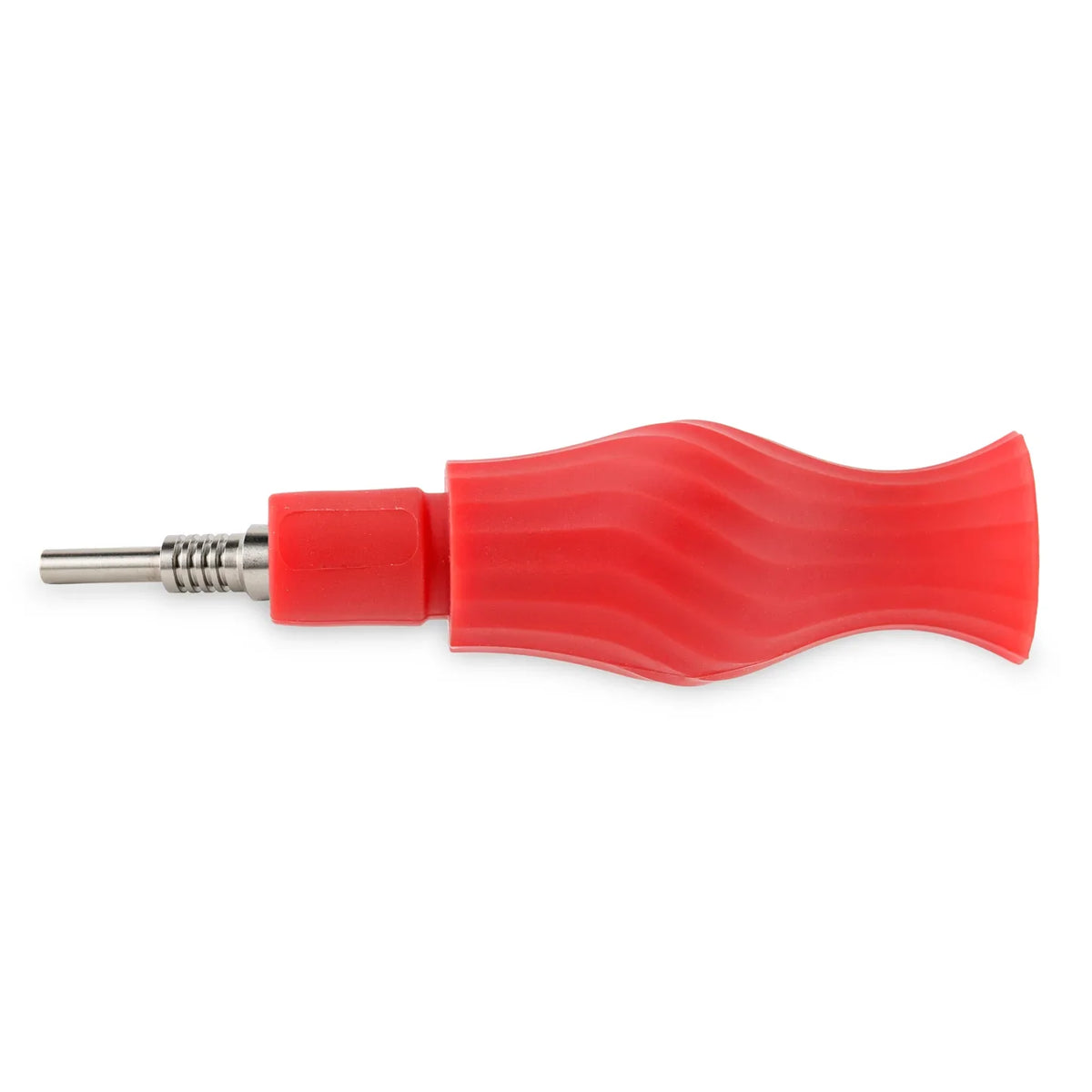 Red Dab Straw from the Ooze Ozone Silicone Bong & Dab Rig Hybrid