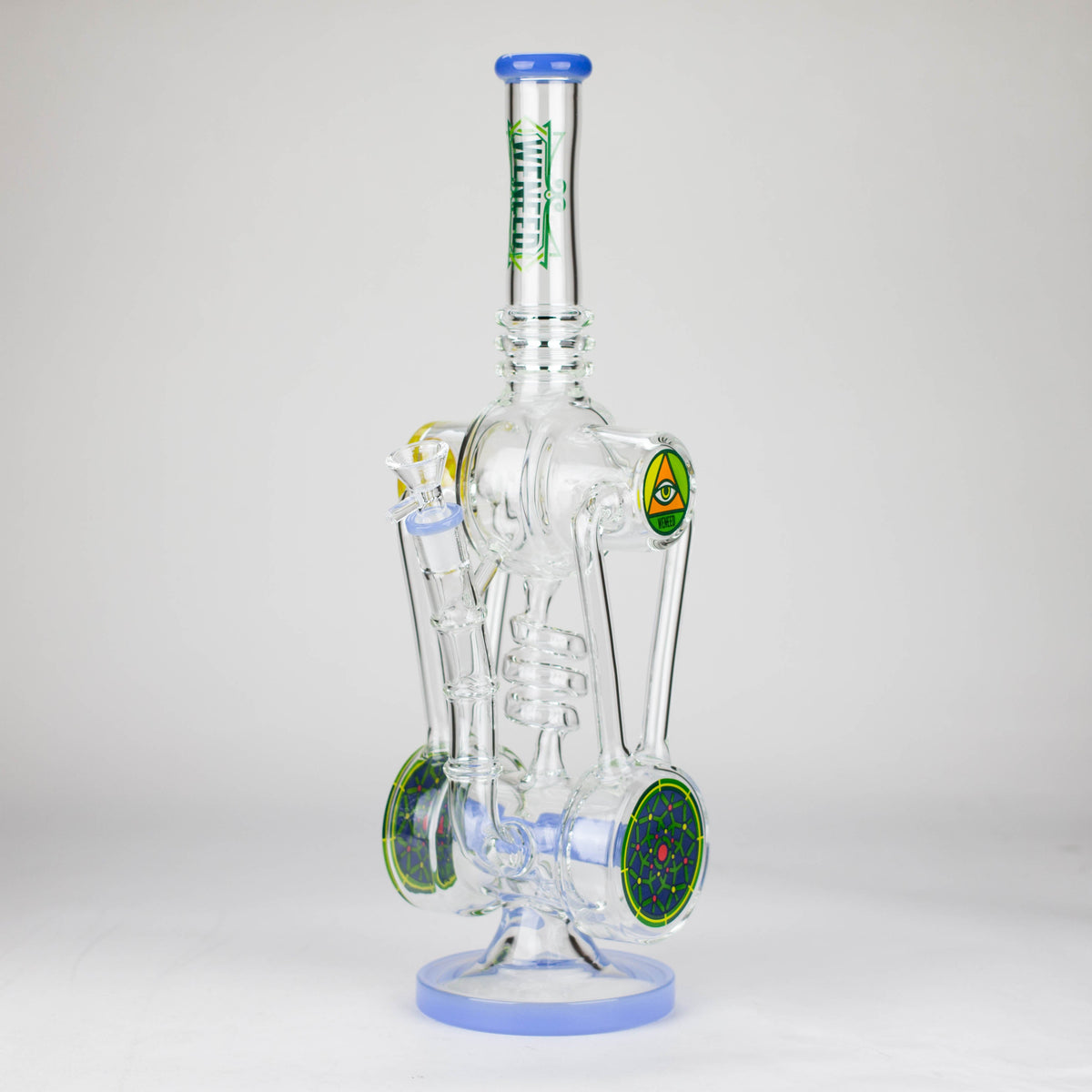 13" Light Blue Recycler Bong with Inline Diffuser from WENEED