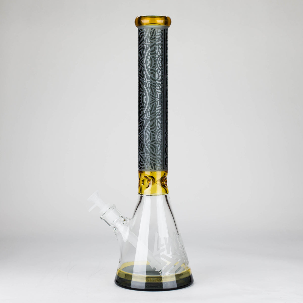 18" Black Runestone Beaker Bong