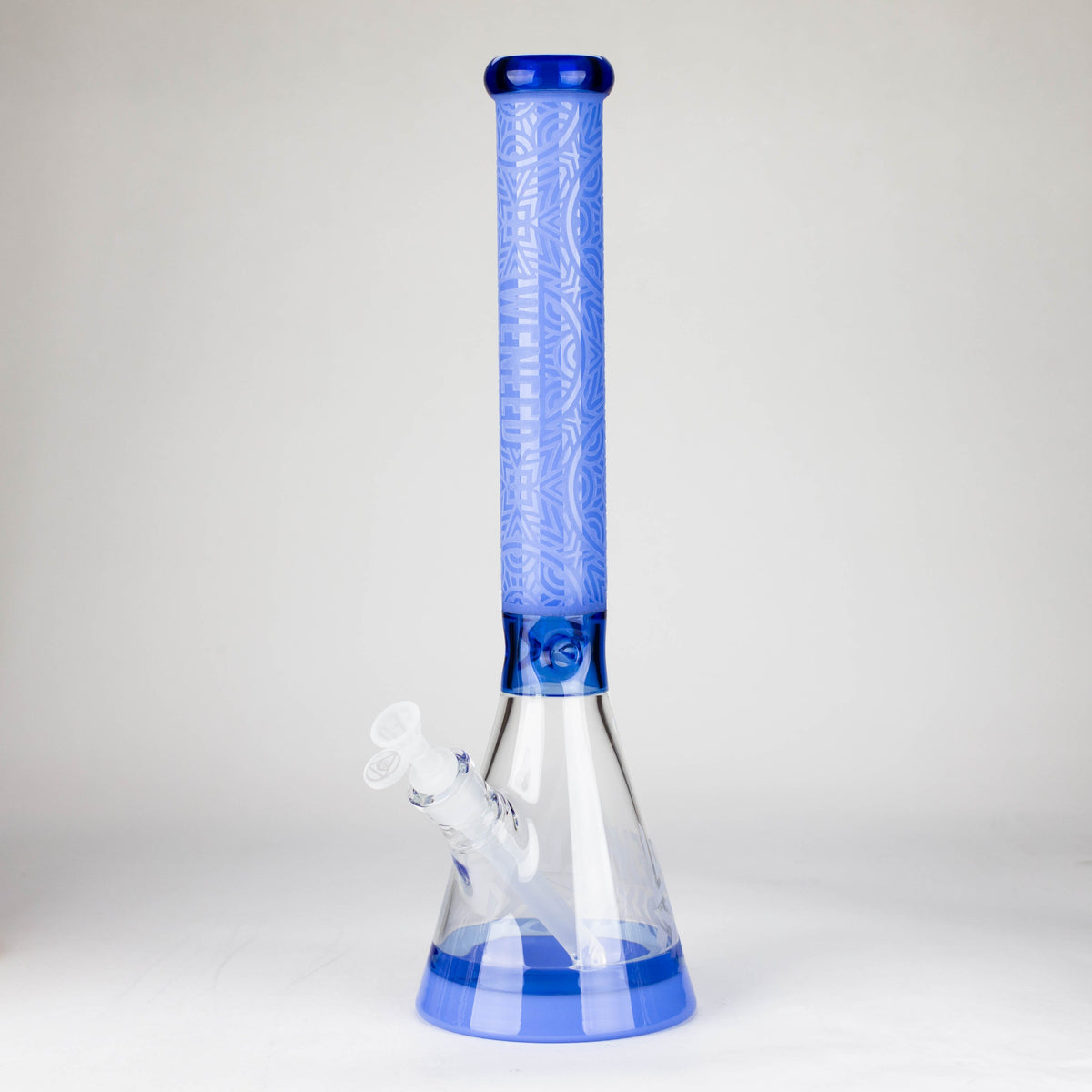 Blue 18" Runestone Beaker Bong