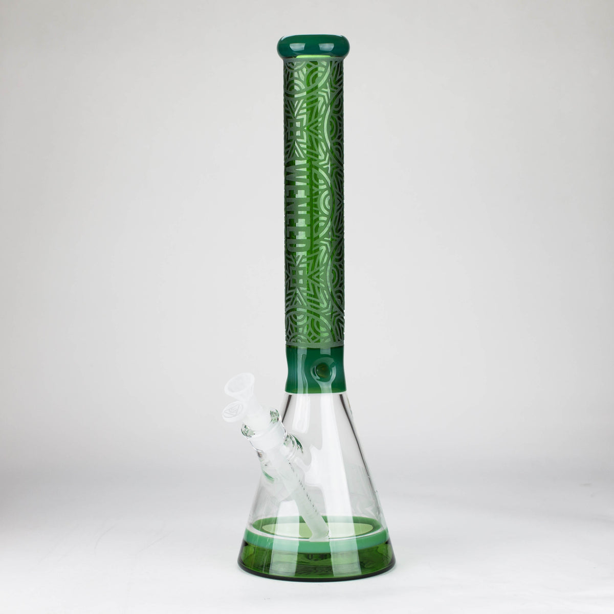 18" Green Runestone Beaker Bong