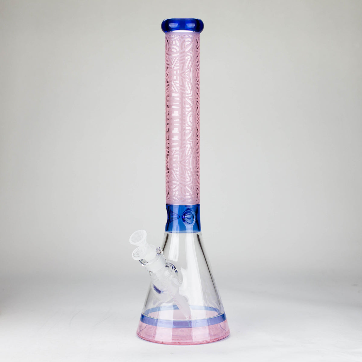 18" Pink Runestone Beaker Bong