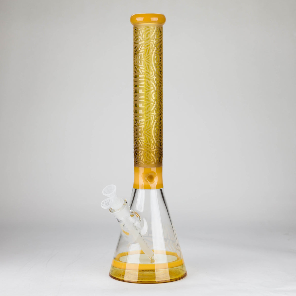 18" yellow Runestone Beaker Bong