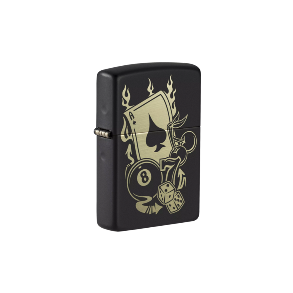 Ace Of Spades Zippo Lighter in Black