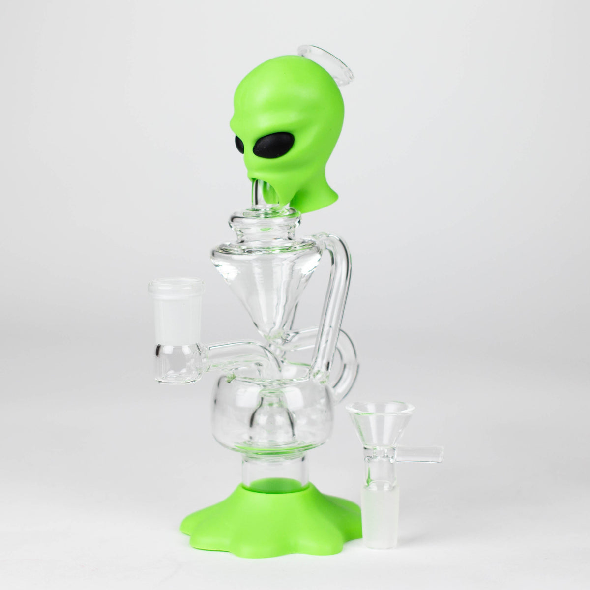 Glass Alien Bong with recycler