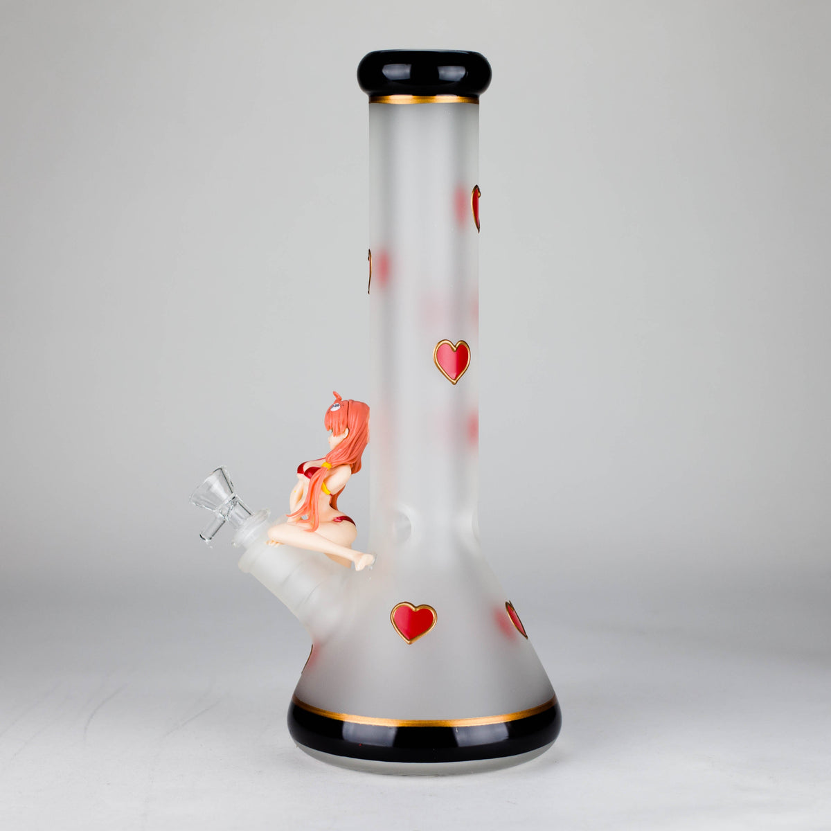 Side View of the Anime Babe Glass Bong