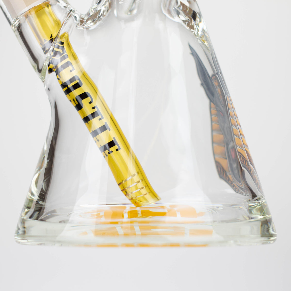 Base of the  18-Inch Anubis Beaker Bong from Castle Glassworks