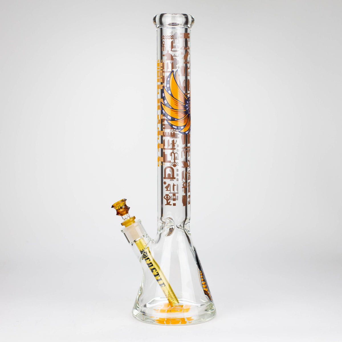 Side View of the  18-Inch Anubis Beaker Bong from Castle Glassworks