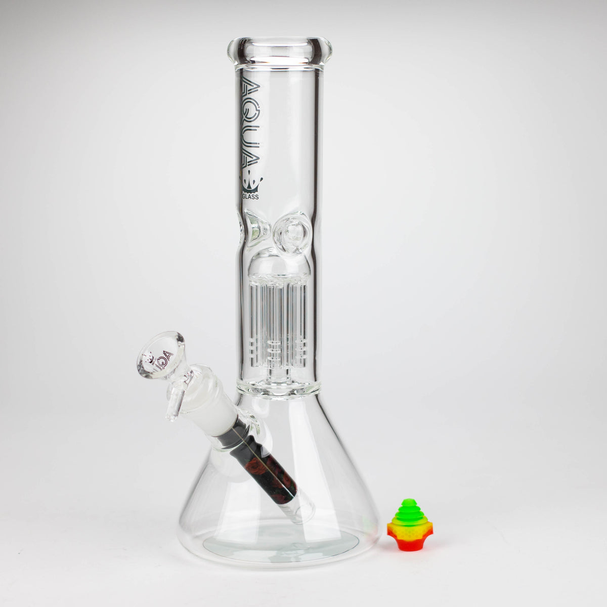 10 Inch Glass Tree Perc Beaker Bong from AQUA Glass