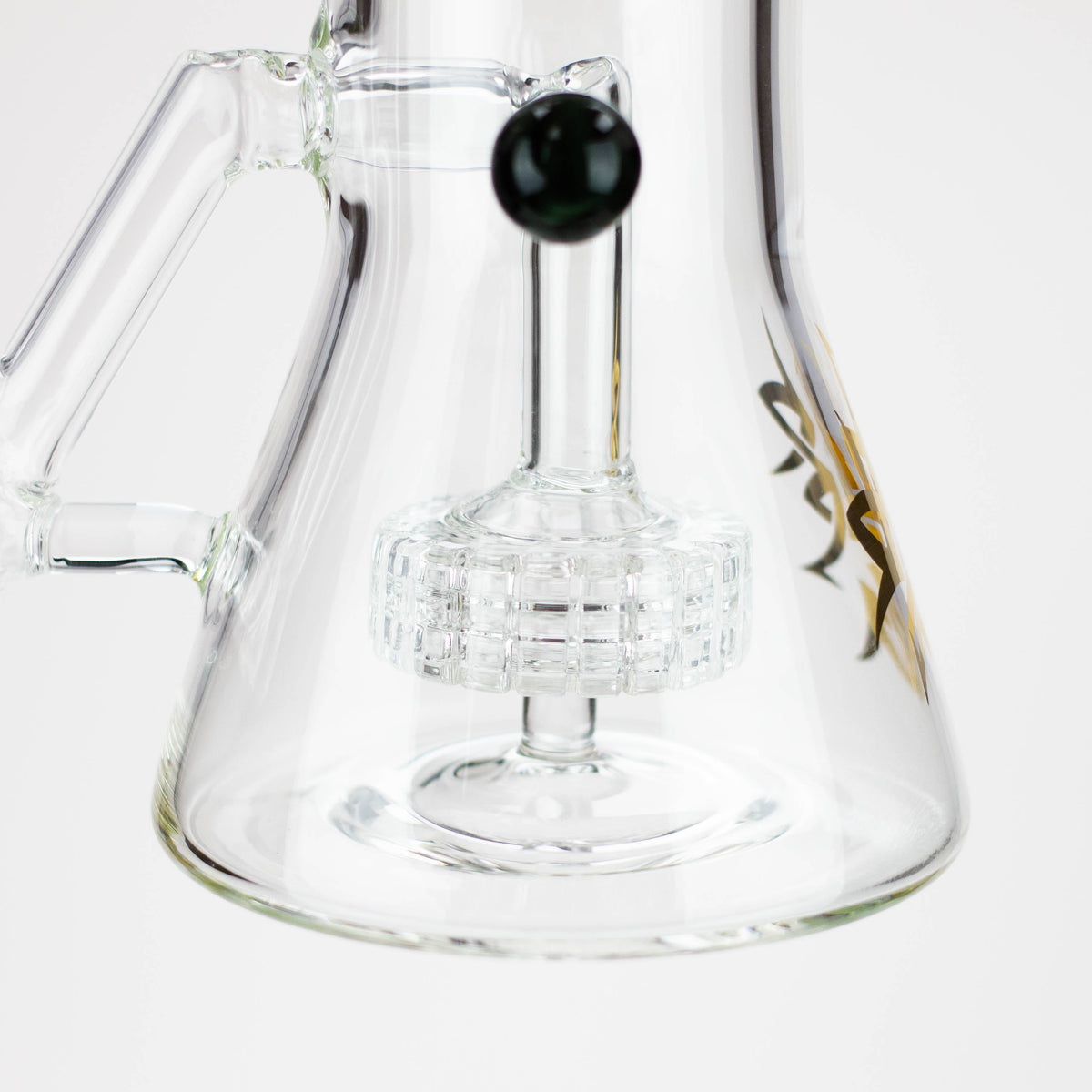 Tire Diffuser Percolator in the 10 Inch Glass Tire Diffuser Rocket Bong from AQUA Glass 