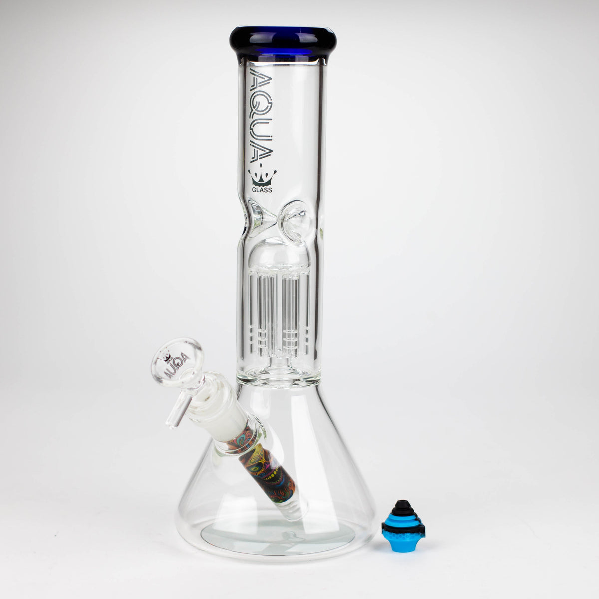 10 Inch Tree Perc Beaker Bong from AQUA Glass