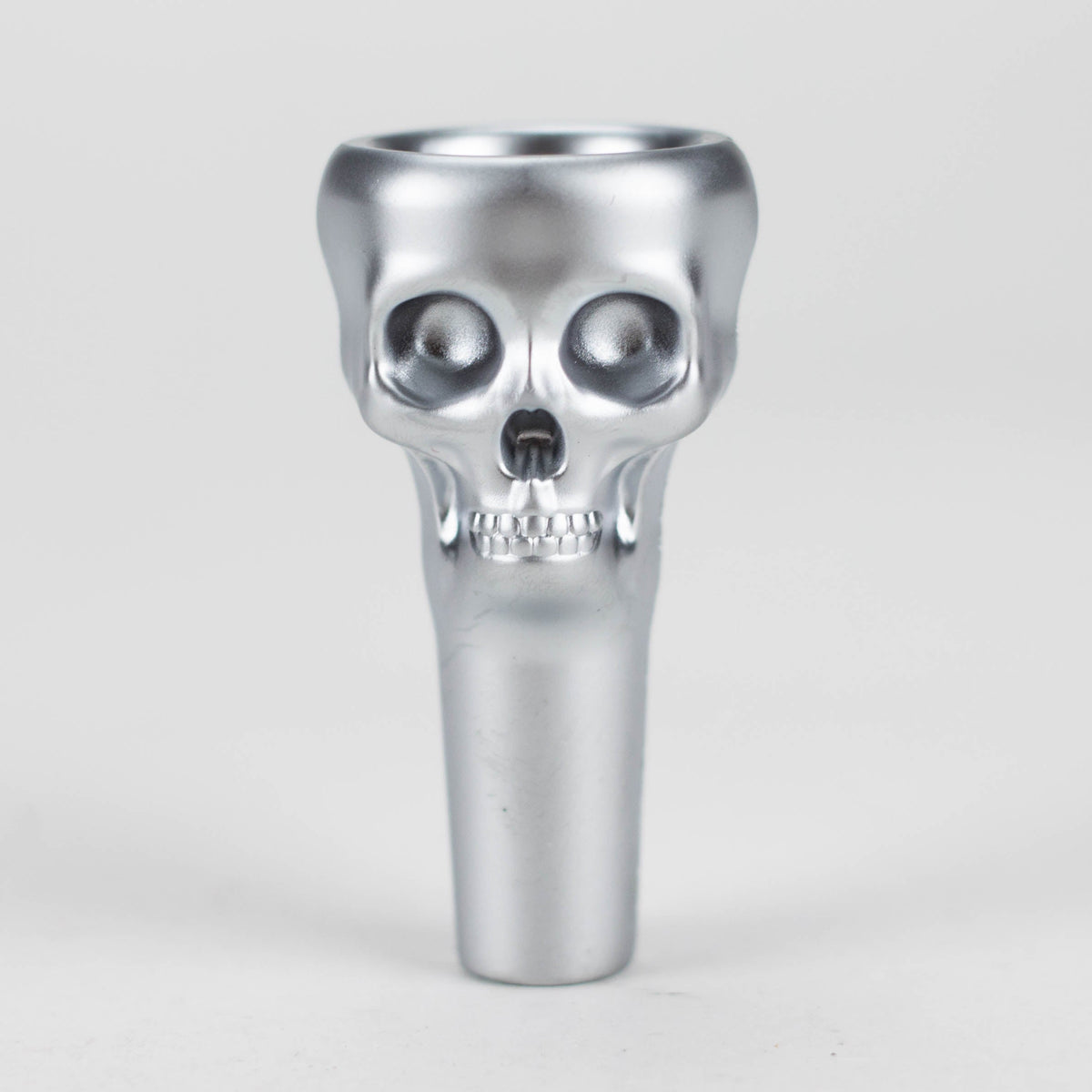 Magnetic Silver Skull Metal Bowl Piece from Banger Bros