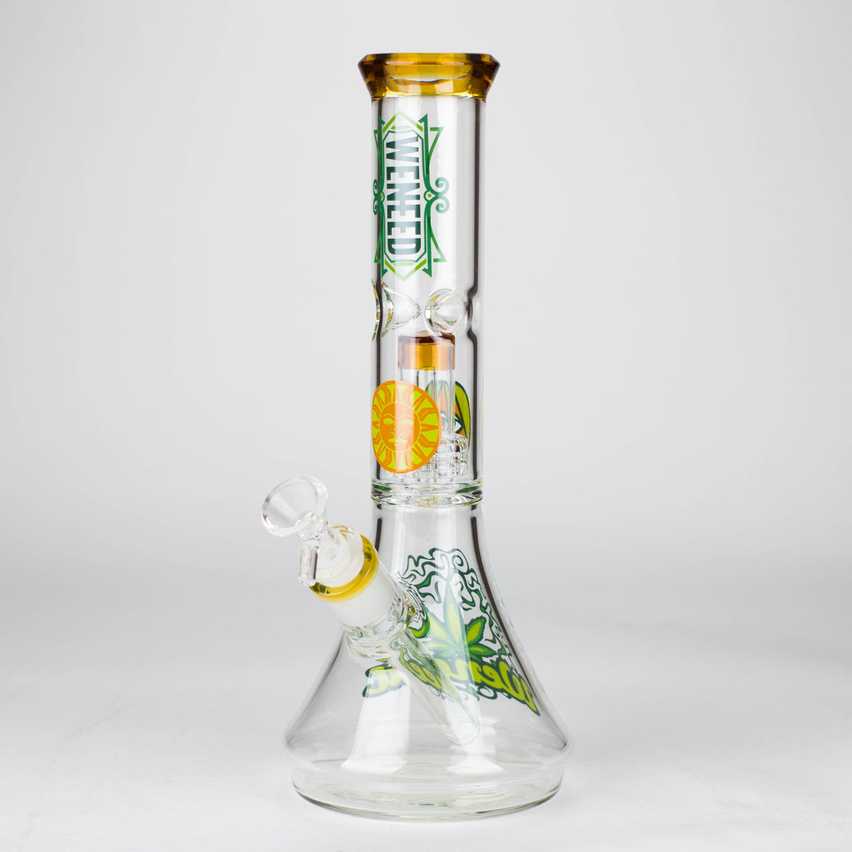 11 inch Helios Beaker Bong With Showerhead Perc from WENEED Glass