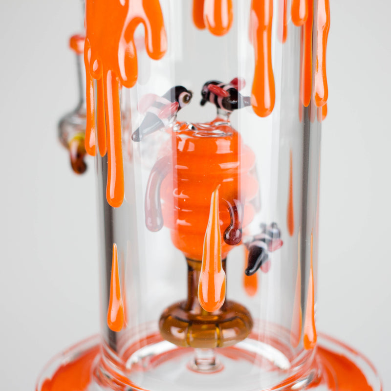 Percolator in the Resin Drip Bong With Bee-Hive Perc