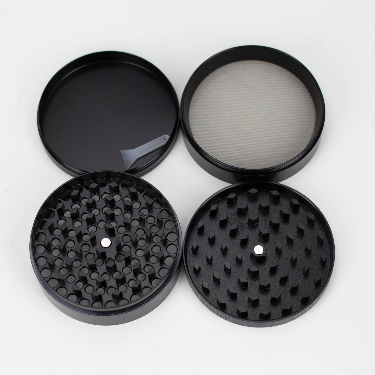 4 Piece Black Metal Grinder from Green Monkey