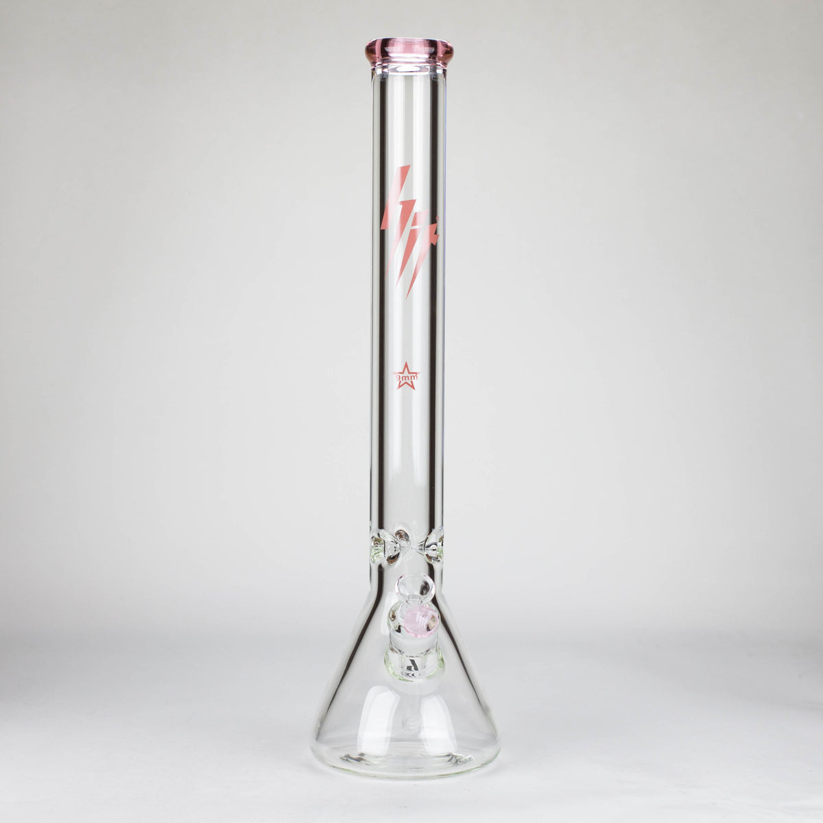 Front View of the 20 Inch Big Beaker Bong in 9mm from HIT Glass