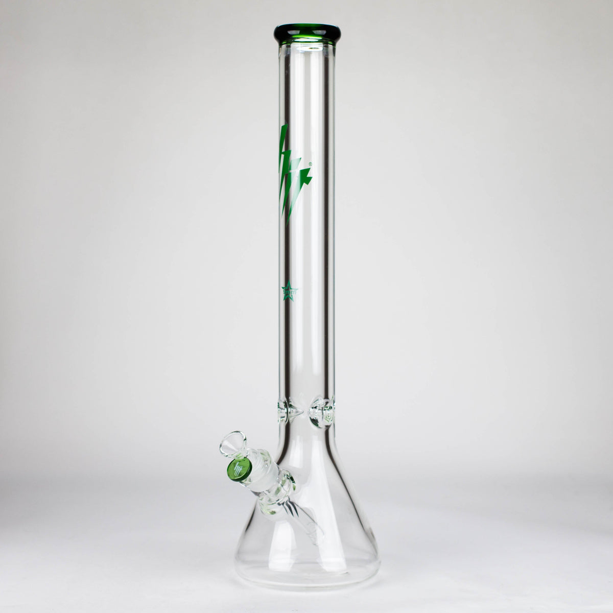 20 Inch Big Beaker Bong in Green from HIT Glass