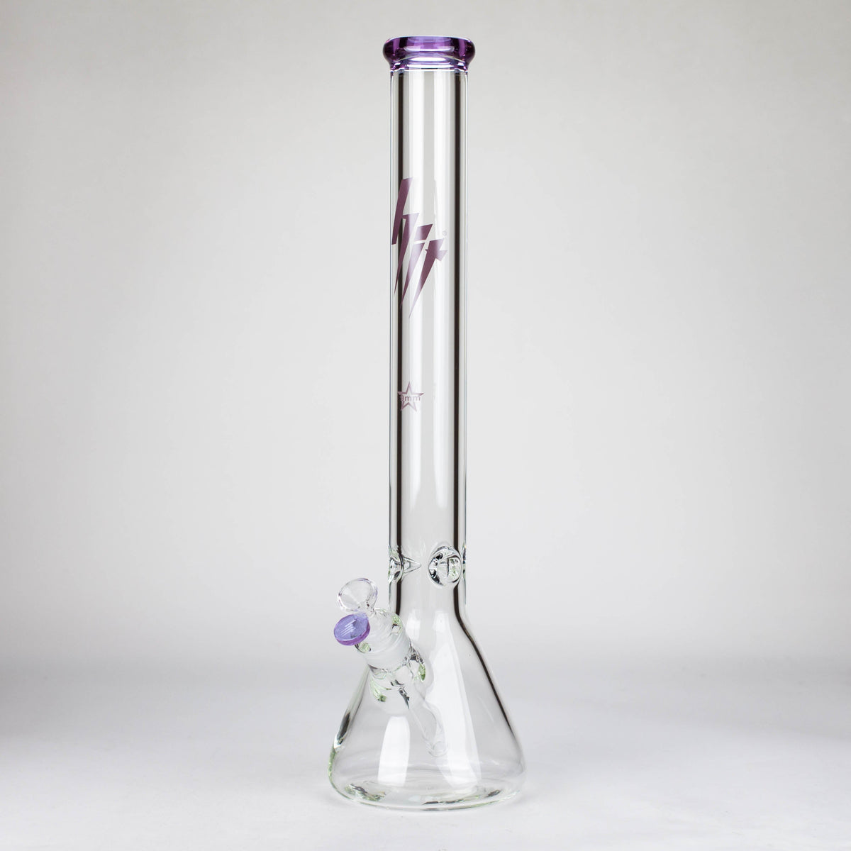 20 Inch Big Beaker Bong in Purple from HIT Glass