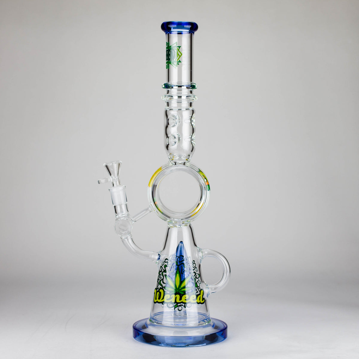 Side View of the 17 Inch Guardian Beaker Bong With Cone Perc from WENEED