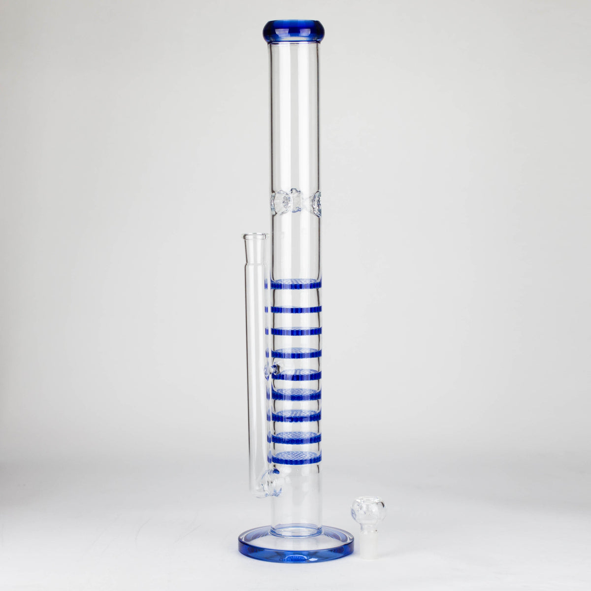 18 Inch Big Straight Tube Bong with 9 Honeycomb Diffusers