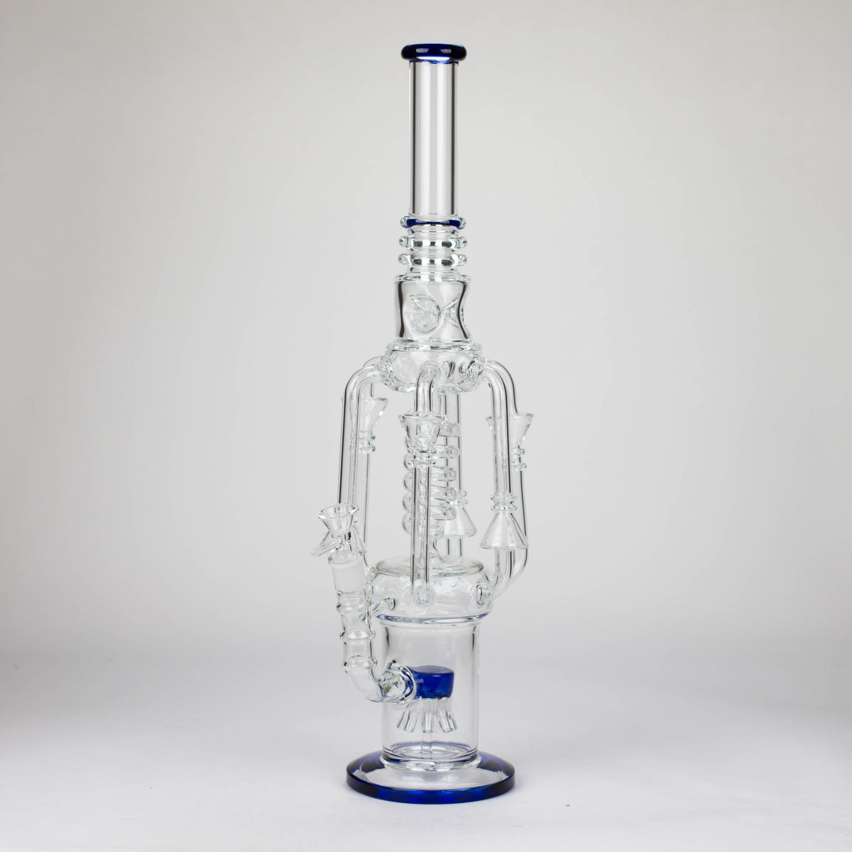 Big 19 Inch Coiled Recycler Bong With Showerhead Perc