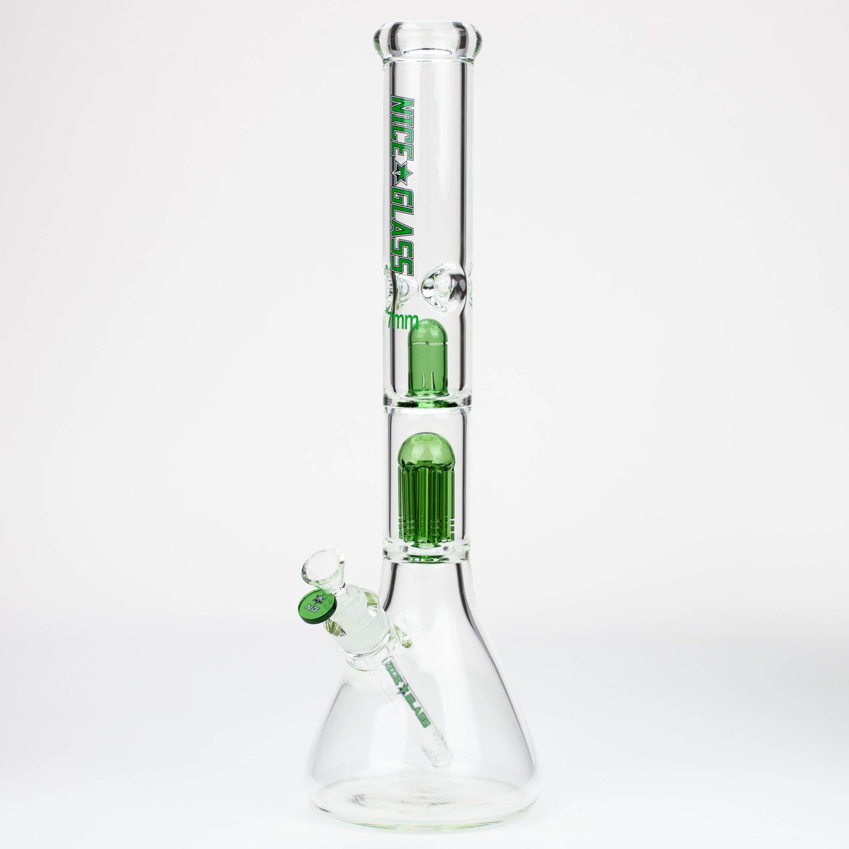 18" Big Glass Bong With 6-Arm Percolator from NICE GLASS