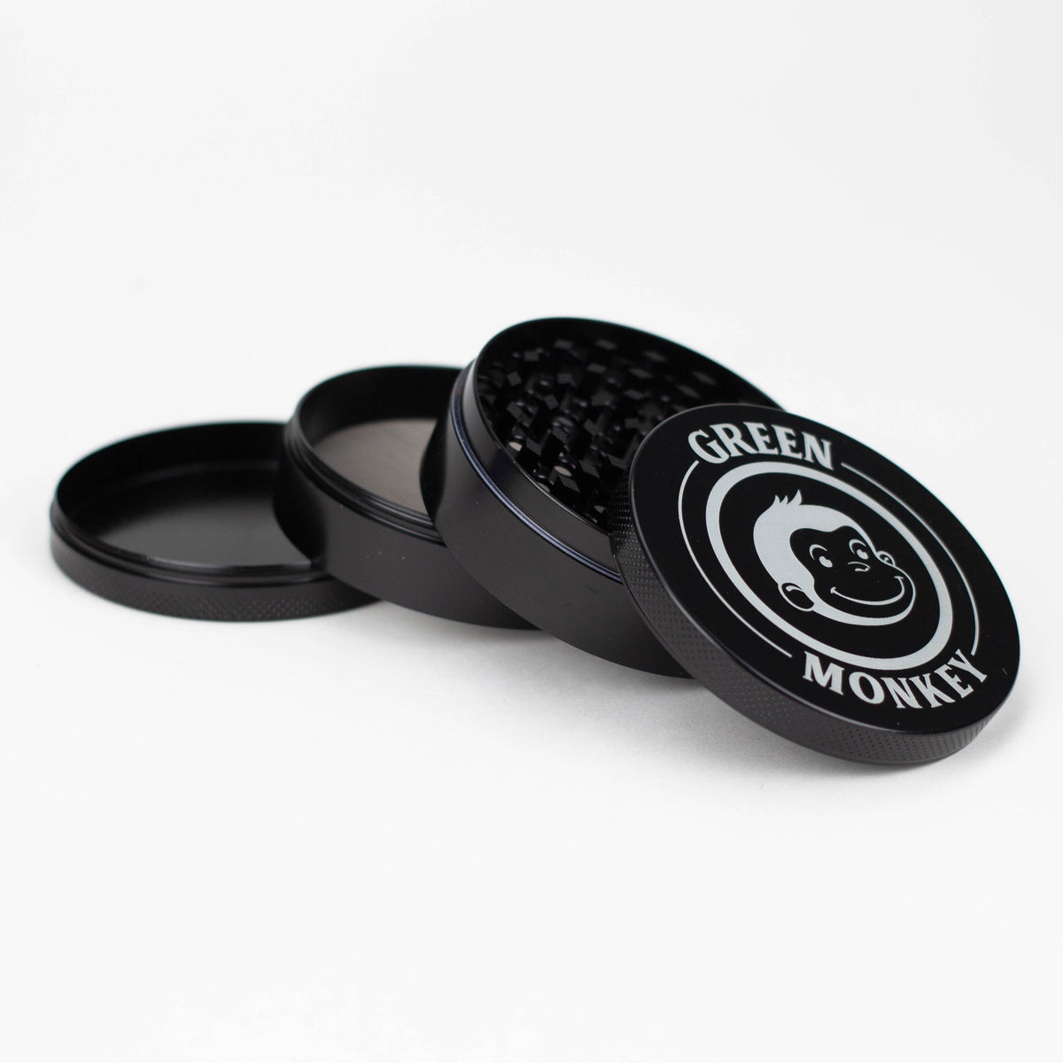 Big 75MM Metal Grinder in Black by Green Monkey