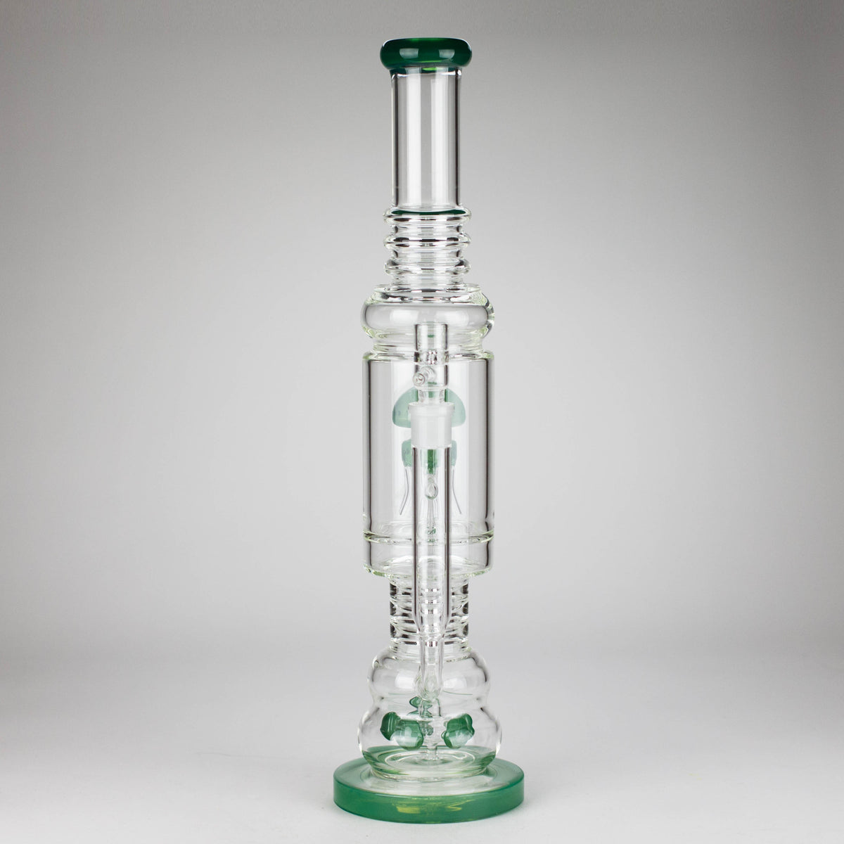 Big Octopus Perc Bong With Matrix Diffuser in Green