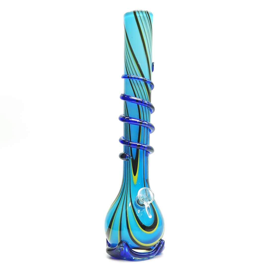 16" Big Soft Glass Beaker Bong in Blue