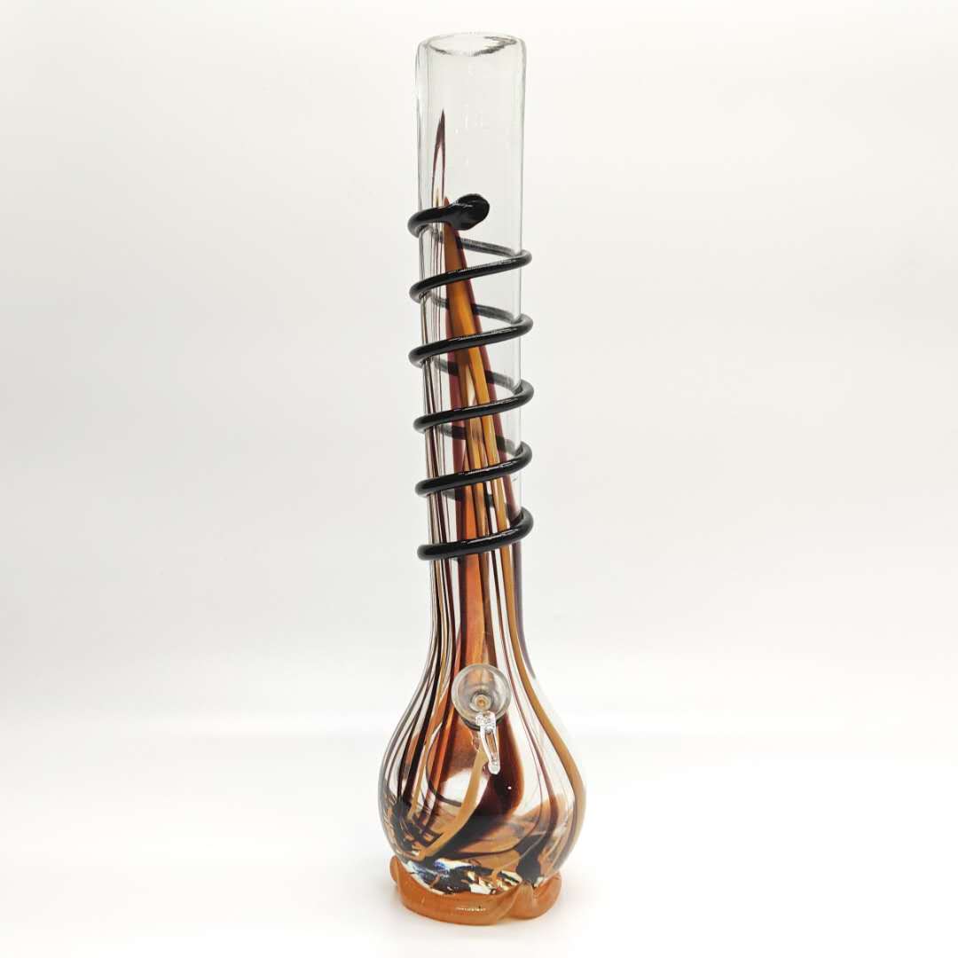 16" Big Soft Glass Beaker Bong in Brown