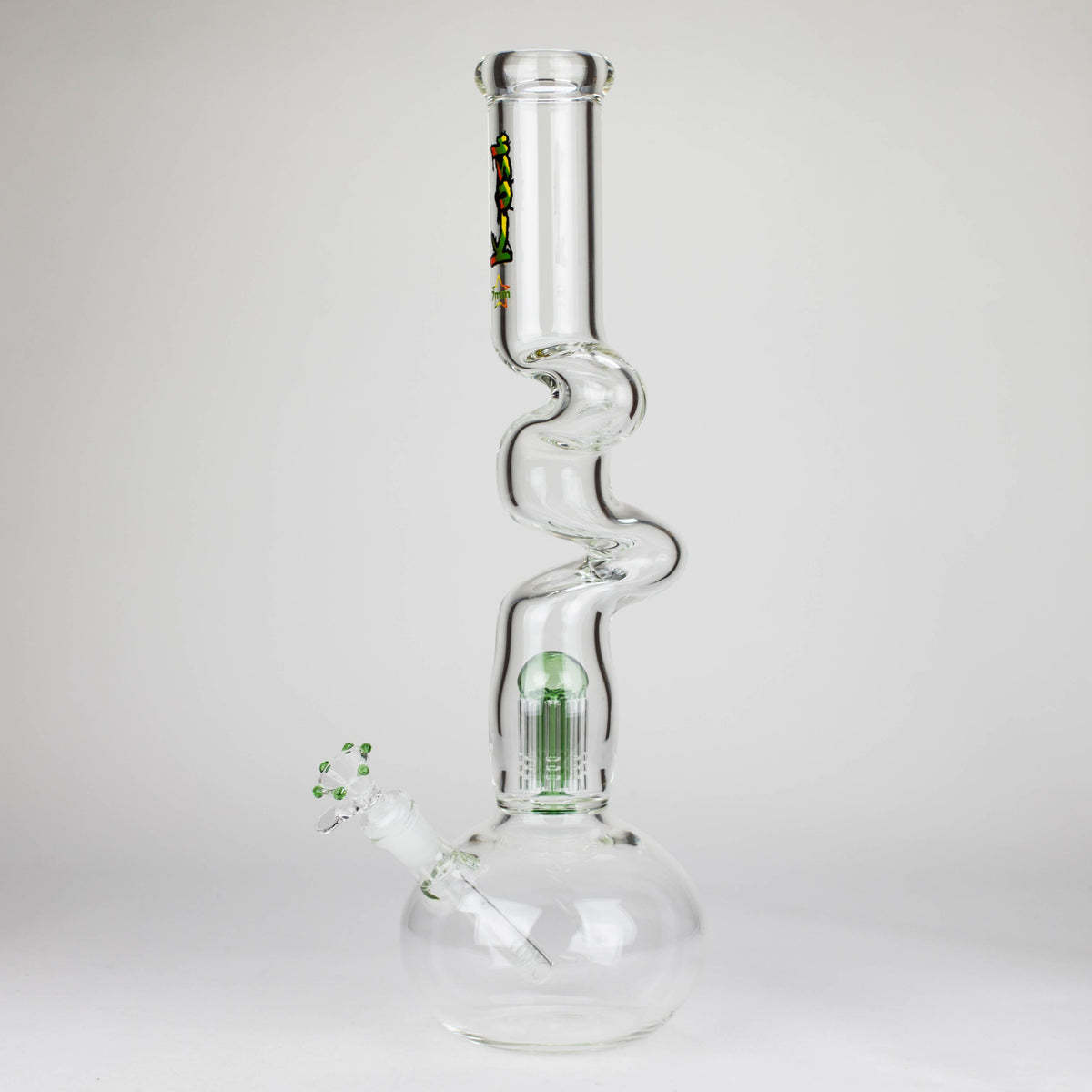 Big Tree-Arm Perc Bong by KUSH Glass in 17 inches