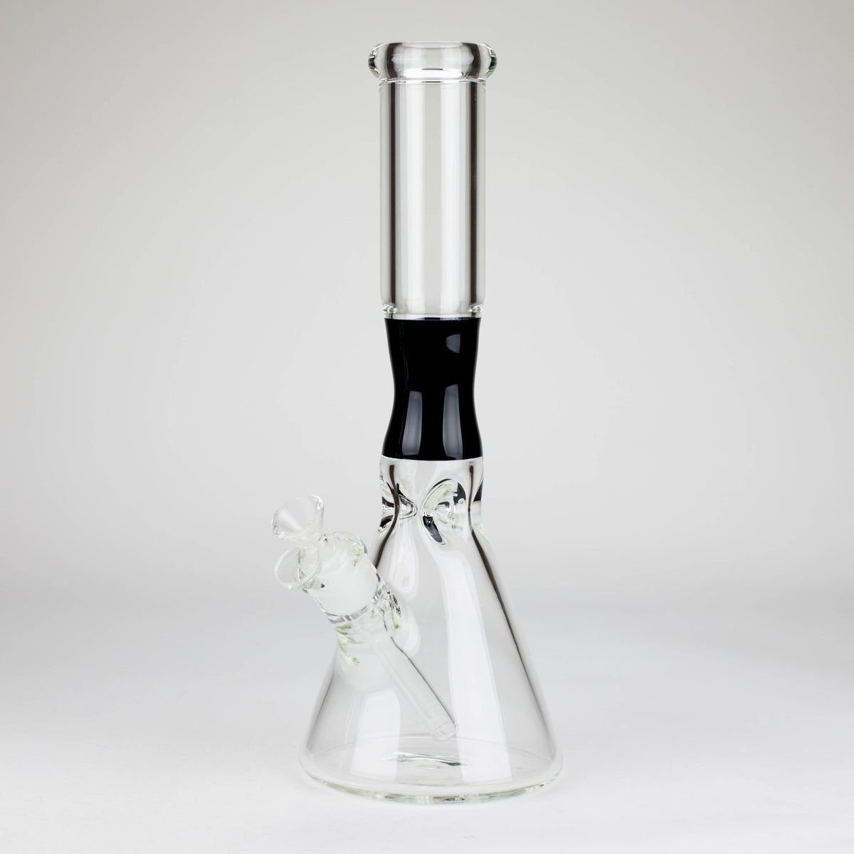 14 Inch Pinched Beaker Bong in Black