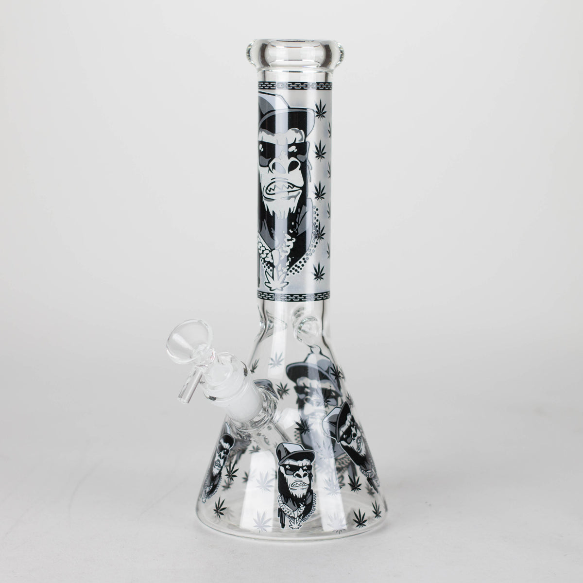 10" Black Gorillaz Beaker Bong