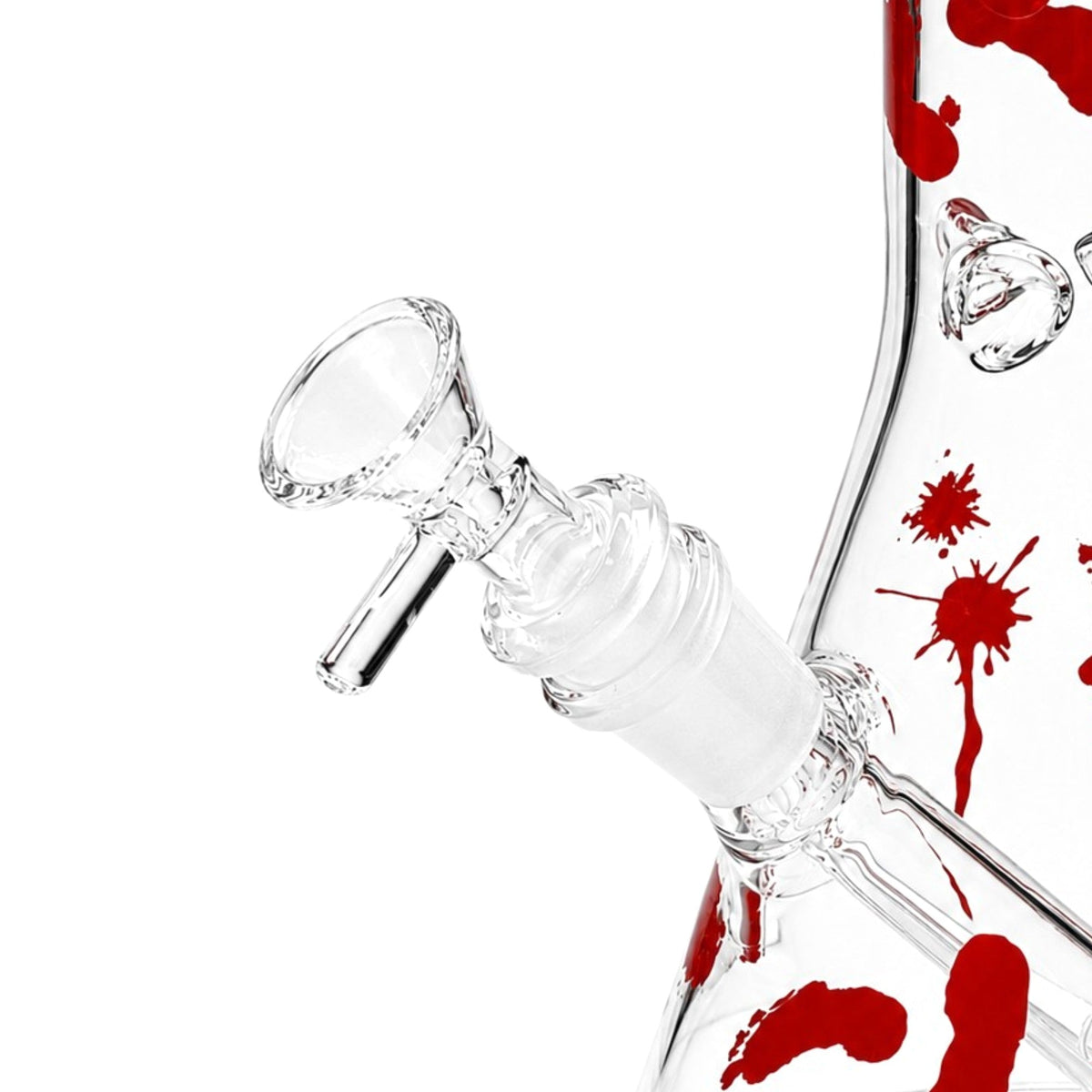 Blood Spatter Beaker Bong Bowl Piece