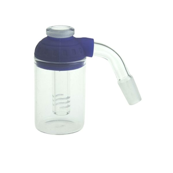Blue Ash Catcher with Silicone Cap