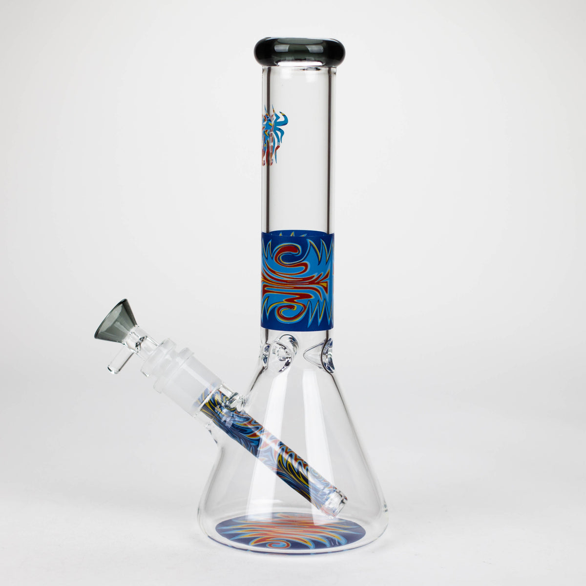 10 Inch El Fuego Blue Beaker Bong from XTREME Glass