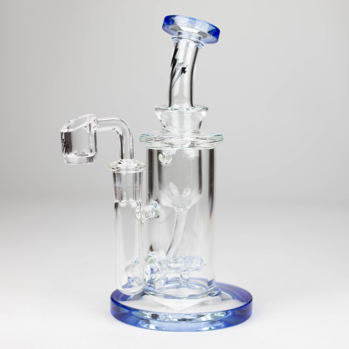 Blue Dab Rig With Inline Diffuser by HIT Glass