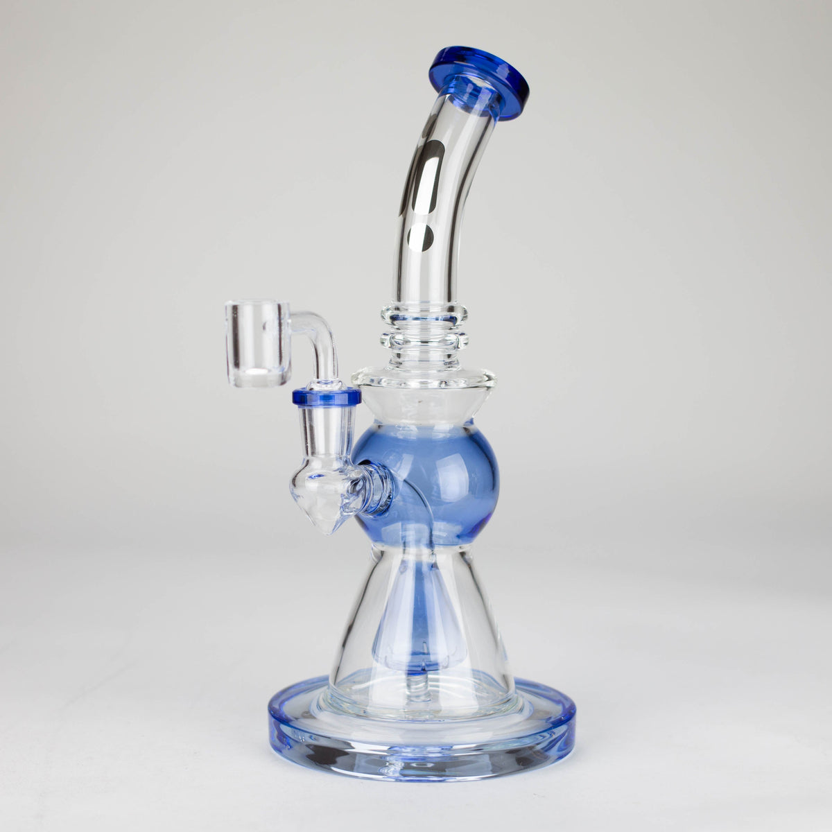 Blue Dab Rig With Showerhead Diffuser from Infyniti Glass