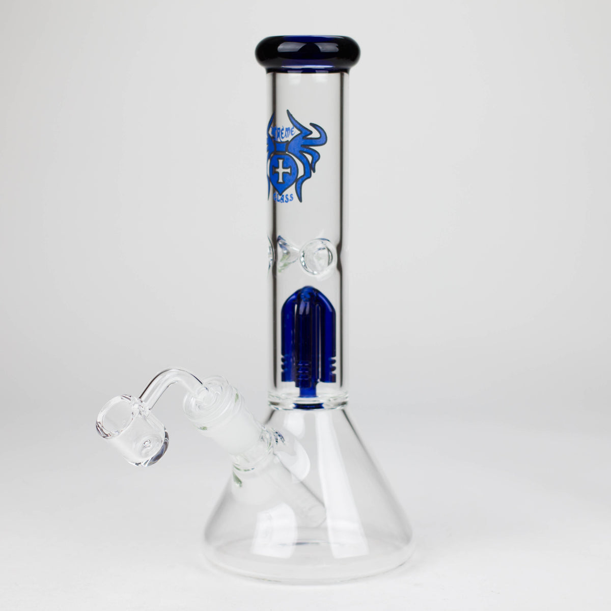 10 Inch Blue Dab Rig With Tree Arm Perc from XTREME Glass