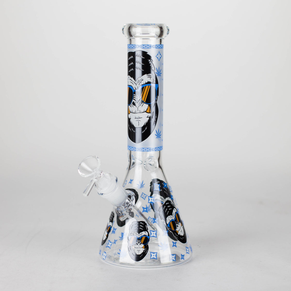 10" Blue Gorillaz Beaker Bong