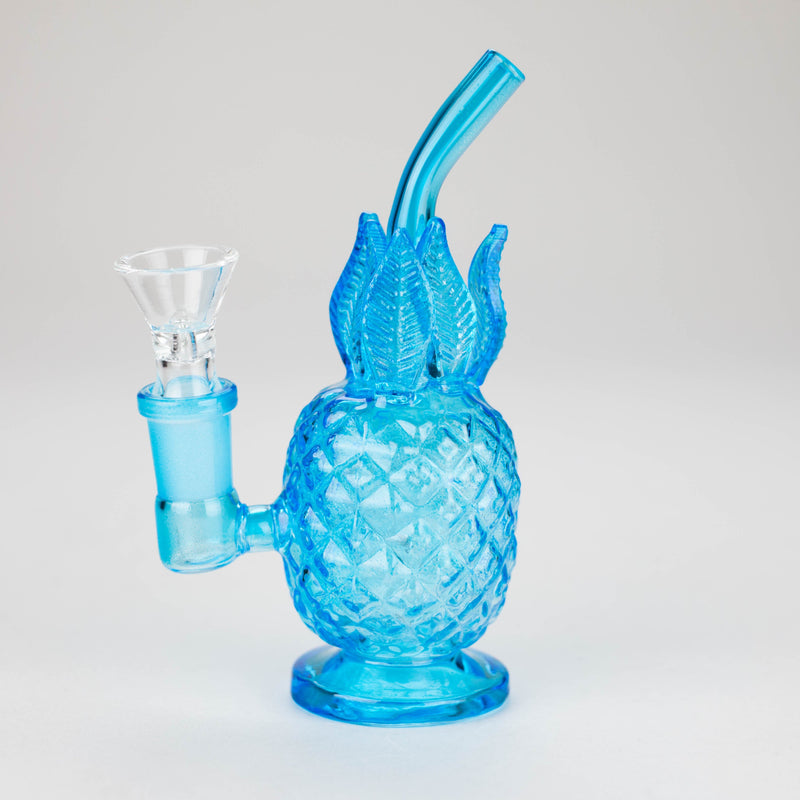 Mini Blue Pineapple Glass Bong